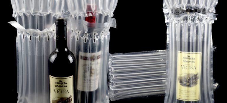 wine bottle inflatable protective packaging
